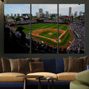 Chicago Cubs Baseball Team Print - Wrigley Field Stadium
