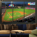 Angel Stadium Aerial Canvas Print – Los Angeles Angels