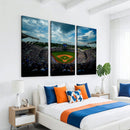 3-Panel Kauffman Stadium Wall Art Print | Large Kansas City