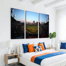 PNC Park Evening Game Triple Canvas Wall Art - Pittsburgh