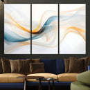 Decorative Turquoise Abstract Wave Wall Art Canvas Print by MyGreatCanvas | Canvas Wall Art Prints | Photo Prints & Wall Decor