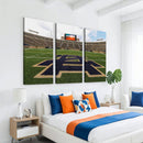 Notre Dame Stadium Giclee Canvas Print | Triptych Wall Art