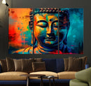 Colorful Buddha Wall Art – Framed Abstract Portrait Canvas by MyGreatCanvas | Canvas Wall Art Prints | Photo Prints & Wall Decor