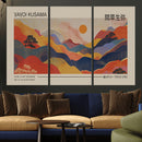 Yayoi Kusama Landscape Canvas Print, Vibrant Floral Mountain by MyGreatCanvas | Canvas Wall Art Prints | Photo Prints & Wall Decor
