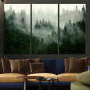 Foggy Forest Wall Art – Tranquil Green Woodland Canvas by MyGreatCanvas | Canvas Wall Art Prints | Photo Prints & Wall Decor