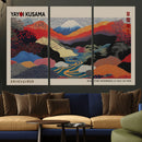 Yayoi Kusama Wall Art – Framed Japanese Abstract Art Print,