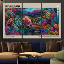 Framed Japanese 1986 Wall Art Print, Yayoi Kusama 1986 Wall