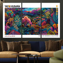 Framed Yayoi Kusama 1986 Wall Art Print – Japanese Wall Art