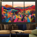 YAYOI KUSAMA Abstract Print - Landscape Canvas Wall Art