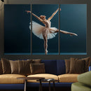 Ballet Dancer Wall Art – Framed Graceful Pose Canvas by MyGreatCanvas | Canvas Wall Art Prints | Photo Prints & Wall Decor
