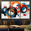 Abstract Wall Art, Rings Wall Art Canvas Print