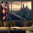 Harry Castle Wall Art Canvas Print, Wizard School Wall Art