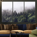 Misty Forest Canvas Wall Art – Serene Triptych Nature Print by MyGreatCanvas | Canvas Wall Art Prints | Photo Prints & Wall Decor