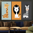 Boho Jungle Animal Nursery Wall Art Prints – Safari Decor