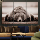 Grizzly Bear Wall Art Print - Bear Canvas Wall Art - Rustic by MyGreatCanvas | Canvas Wall Art Prints | Photo Prints & Wall Decor
