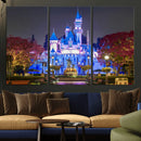 Disney Castle Wall Art Canvas Print – Magical Fairytale