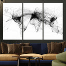 Abstract World Map Wall Art – Framed Geometric Line Canvas by MyGreatCanvas | Canvas Wall Art Prints | Photo Prints & Wall Decor