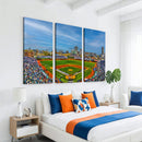 Wrigley Field Chicago Cubs Panoramic Canvas Print –