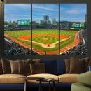 Wrigley Field Chicago Cubs Panoramic Canvas Print –