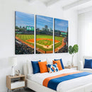 Wrigley Field Chicago Cubs Panoramic Canvas Print –