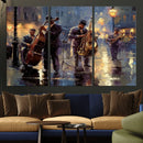 Afro Abstract Jazz Music Wall Art Canvas Print – Colorful