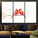 Cardinal Bird Canvas Wall Art - Male and Female Cardinal by MyGreatCanvas | Canvas Wall Art Prints | Photo Prints & Wall Decor