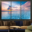 Ocean Sunset Canvas Wall Art Print – Tranquil Seascape