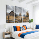 Rustic Autumn Farmhouse Wall Art Canvas Print – Serene