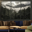 Moody Forest Wall Art – Framed Mountain Fog Canvas Artwork, by MyGreatCanvas | Canvas Wall Art Prints | Photo Prints & Wall Decor