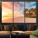 Tropical Beach Wall Art Canvas Print – Framed Palm Trees by MyGreatCanvas | Canvas Wall Art Prints | Photo Prints & Wall Decor