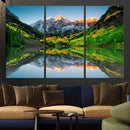 Majestic Snow-Capped Peaks Wall Art Canvas Print, Vibrant by MyGreatCanvas | Canvas Wall Art Prints | Photo Prints & Wall Decor