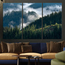 Misty Forest Wall Art Canvas Print, Serene Pine Hills and by MyGreatCanvas | Canvas Wall Art Prints | Photo Prints & Wall Decor