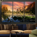 Yosemite Valley Wall Art Canvas Print – El Capitan Sunset