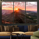 Mountain Sunrise Wall Art Canvas Print – Alpine Ridge