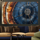 Framed Abstract Tree Ring Wall Art Print Natural Rustic Wood by MyGreatCanvas | Canvas Wall Art Prints | Photo Prints & Wall Decor