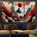 Abstract Mountain Wall Art – Framed Vibrant Landscape Canvas by MyGreatCanvas | Canvas Wall Art Prints | Photo Prints & Wall Decor