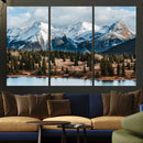 Grand Teton Park Wall Art Canvas Print – Framed Alpine Lake