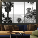 Palm Trees Wall Art Canvas Print – Framed Coastal Ocean