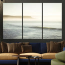 Coastal Cliffs Wall Art Canvas Print – Misty Ocean Seascape