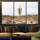Saguaro Cactus Wall Art Canvas Print – Framed Desert