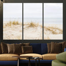 Beach Dunes Wall Art Canvas Print – Framed Serene Coastal