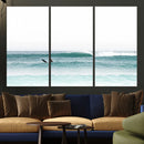 Surfing Wall Art Canvas Print – Framed Ocean Waves