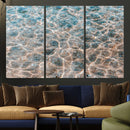 Clear Water Wall Art Canvas Print – Framed Sunlit Ocean