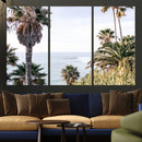 Coastal Palm Trees Wall Art Canvas Print – Framed Ocean
