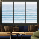 Ocean Wave Surfer Wall Art – Framed Minimal Seascape Canvas by MyGreatCanvas | Canvas Wall Art Prints | Photo Prints & Wall Decor
