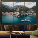 Amalfi Coast Wall Art – Framed Italian Seaside Canvas by MyGreatCanvas | Canvas Wall Art Prints | Photo Prints & Wall Decor