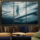 Underwater Surf Wall Art – Framed Ocean Wave Canvas Artwork, by MyGreatCanvas | Canvas Wall Art Prints | Photo Prints & Wall Decor
