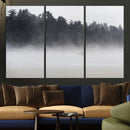 Surfer Fog Wall Art Canvas Print – Framed Foggy Beach Scene by MyGreatCanvas | Canvas Wall Art Prints | Photo Prints & Wall Decor