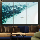 Minimal Beach Wall Art – Framed Ocean Swimming Canvas by MyGreatCanvas | Canvas Wall Art Prints | Photo Prints & Wall Decor