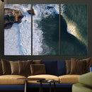 Ocean Wave Wall Art – Aerial Coastal View Canvas Artwork, by MyGreatCanvas | Canvas Wall Art Prints | Photo Prints & Wall Decor